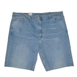 Levi's 511 SLIM CUT-OFF MEN'S SHORTS Size 50 Dark Blue Indigo Wash Denim Jean